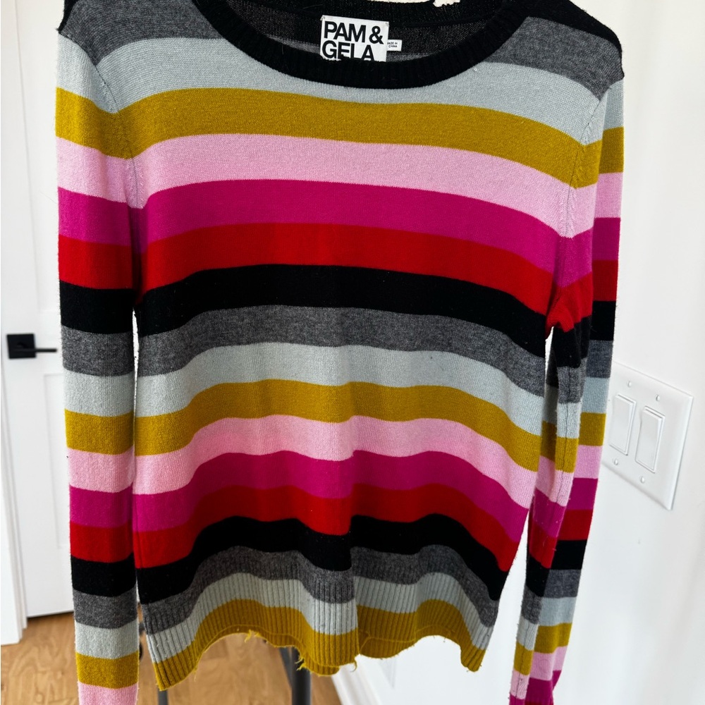 Pam & Gela Multicolor Striped Sweater